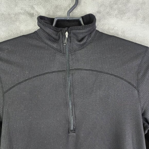 Mens Black Magellan Outdoors Pullover Sweatshirt 1/4 Zip Long Sleeve Mock Neck L - Picture 4 of 11